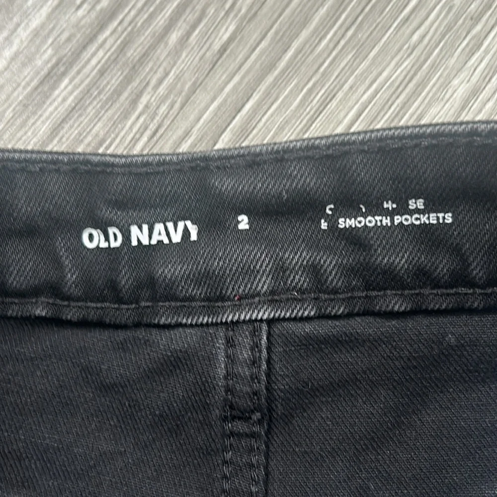 Old Navy Midi Black Denim Skirt